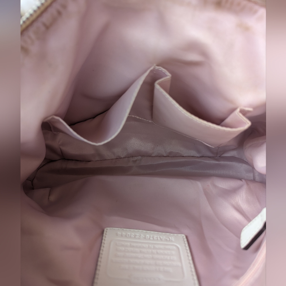 🌹Coach Madison Sophia Ivory Croc-Embossed Satchel Women's Bag - Picture 10 of 13